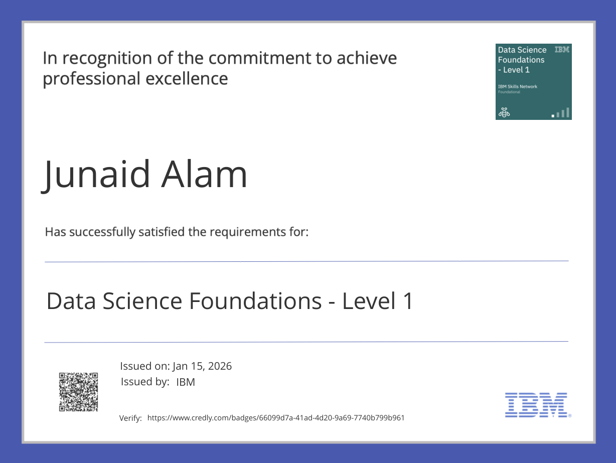 IBM Certificate 1
